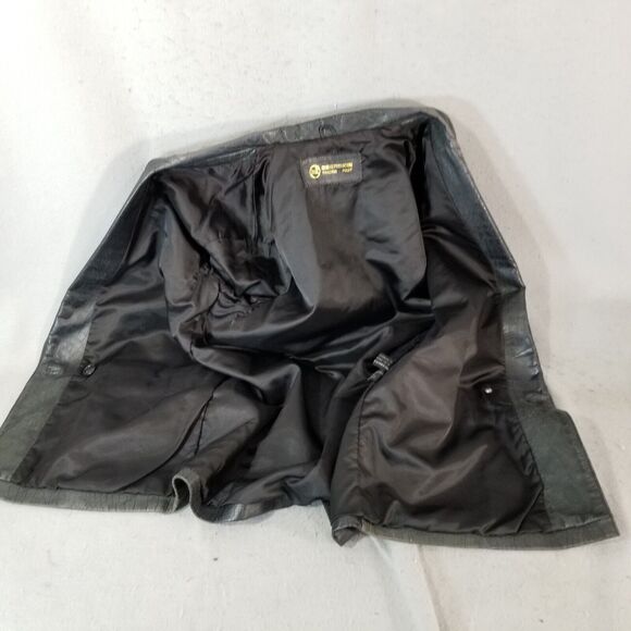 Deerskin Trading Post leather blazer sport coat jacket men's Medium black - Picture 14 of 15